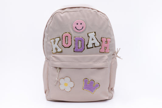 Kids Designer Back Pack Beige